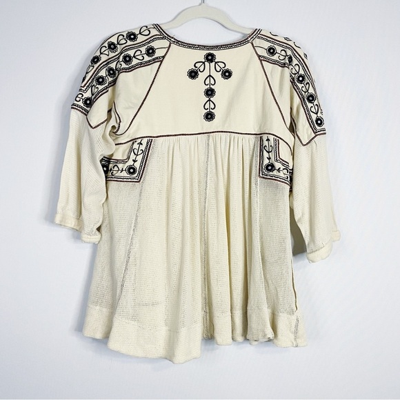 New Romantics by Free People - Cream Embroidered Blouse - Picture 5 of 7